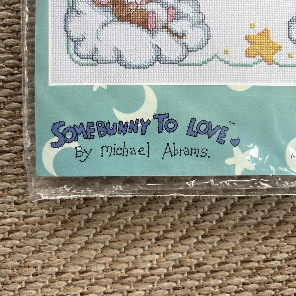063-0102 Janlynn Counted Cross Stitch Kit 11X14 Some Bunny To Love 2002 Made USA